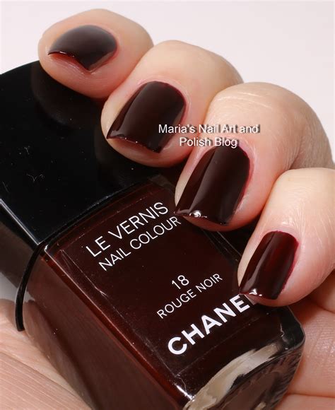 vernis chanel rouge noir 18|Chanel le vernis nail colour.